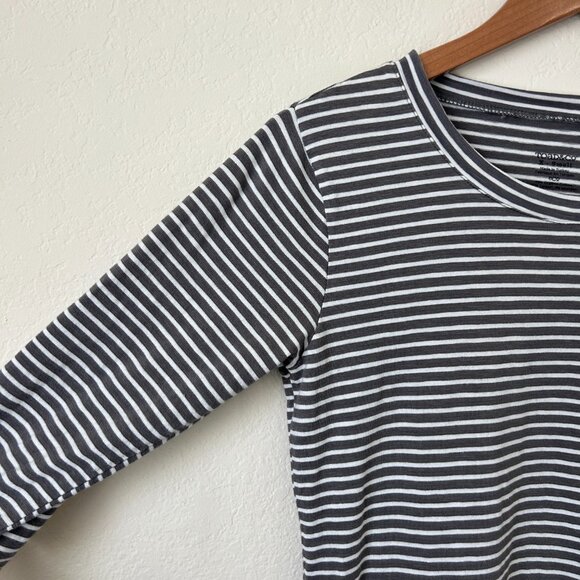 Toad and Co Top Womens XS Grey Striped Organic Cotton Outdoor Hiking Ursa Tunic - Picture 5 of 8